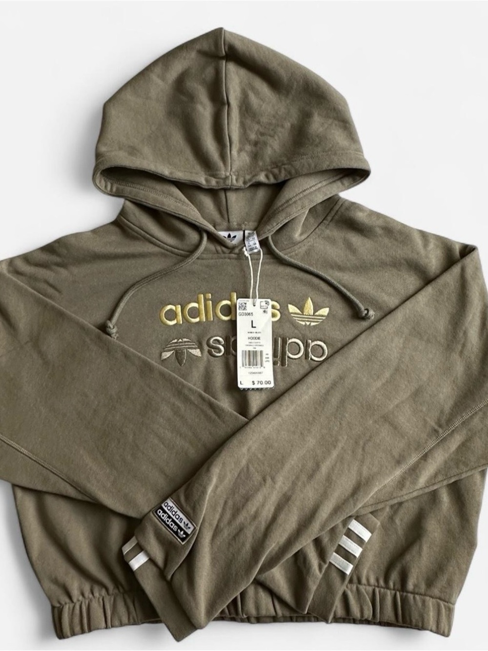 adidas Originals RYV Clay Embroidered Hoodie NWT L